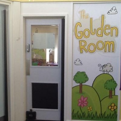 Children accessing The Golden Room and Outdoor Space